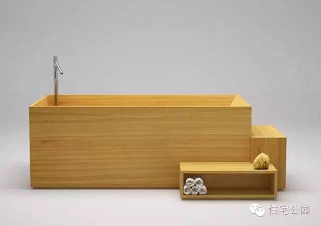 卫生间浴缸木头设计效果图,温泉式浴缸装修