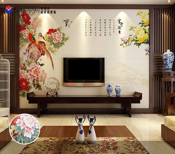 彩雕背景墙选购技巧,彩雕背景墙效果图大全