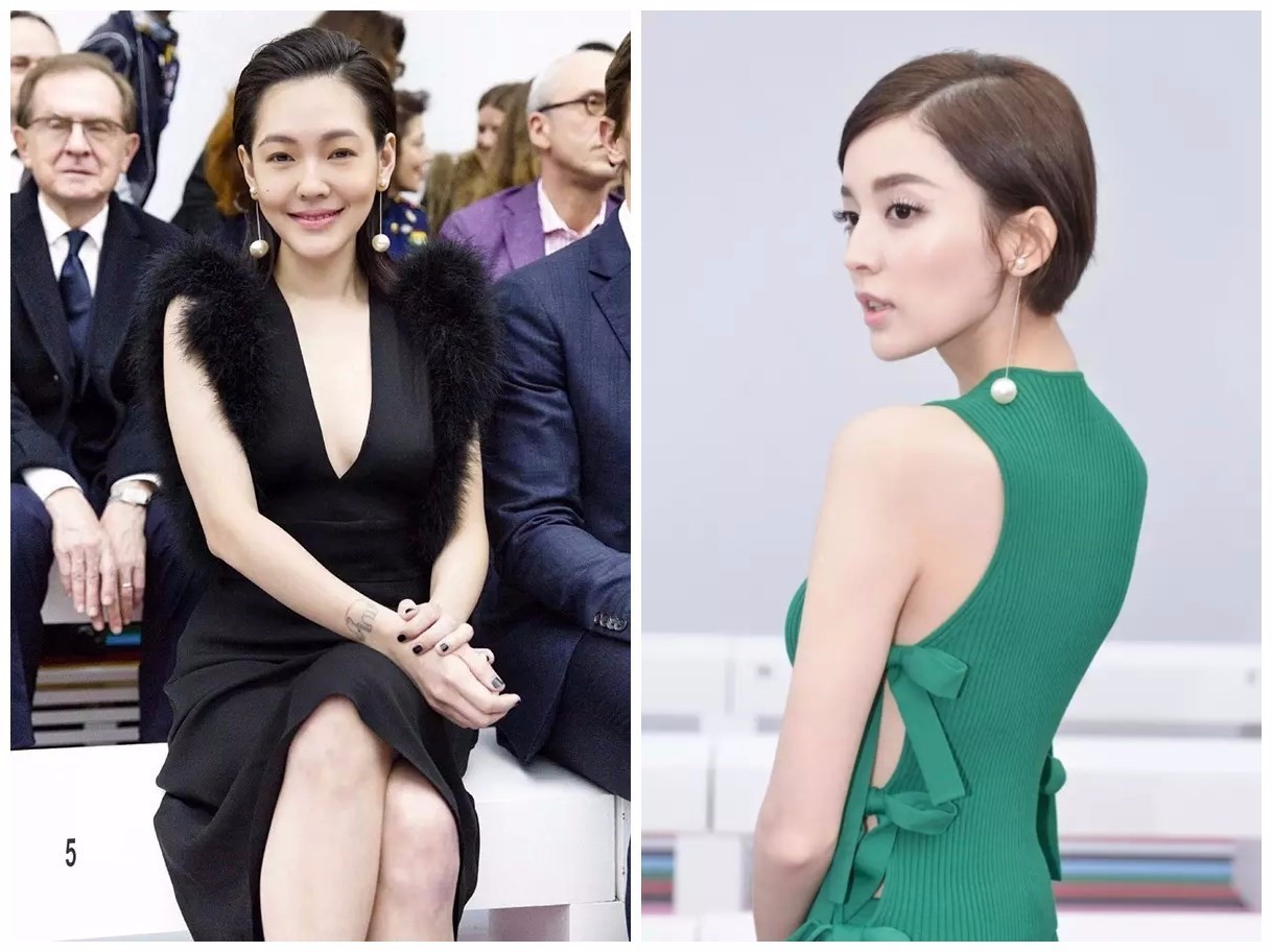 刘涛同款星星耳饰,刘涛同款珍珠耳环