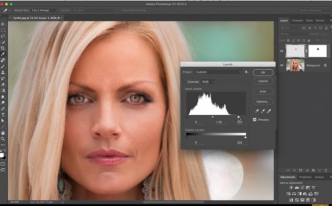 用ps修复大小眼,ps改善大小眼