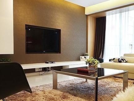 最新款硅藻泥电视背景墙效果图,简单大气硅藻泥电视背景墙效果图