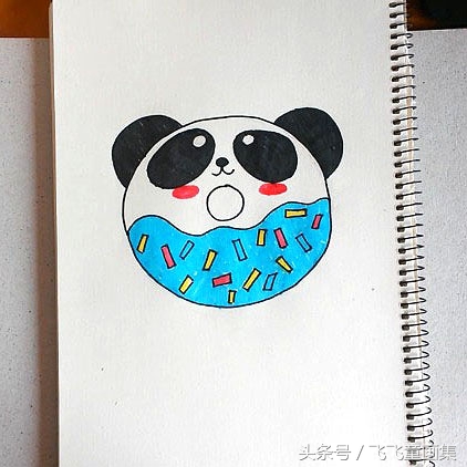 可爱简单的简笔画大熊猫,儿童简笔画教程大熊猫