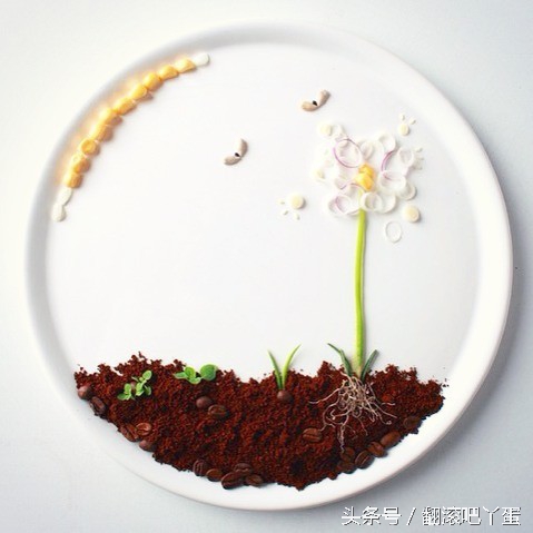 用米粒做图案,女孩用风景图做头像