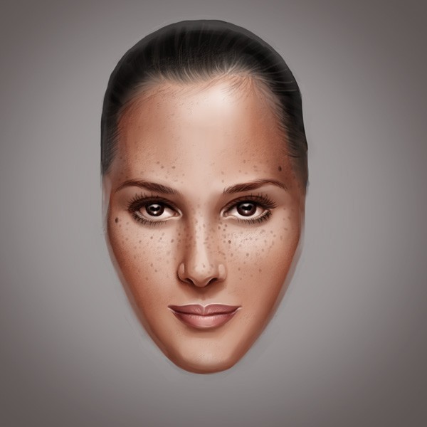 脸上疤痕绘画教程,怎么画雀斑p图