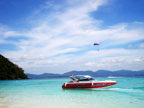 美丽的珊瑚岛全景,泰国珊瑚岛风景