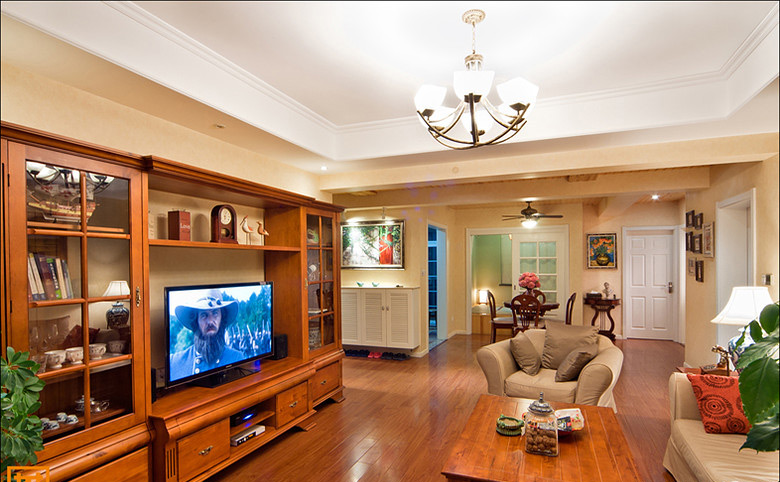 中式风格电视背景墙和沙发背景墙,好看的电视背景墙图