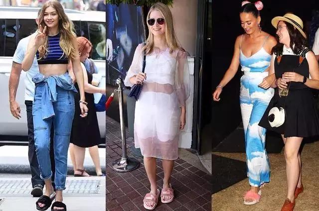 宋佳刘雯同款拖鞋,刘雯袁姗姗张雨绮