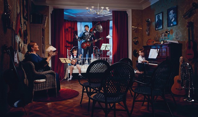 家居插画客厅,家居美学插画