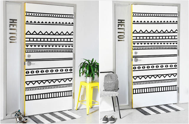 房间门难看怎么装饰,家里不好看的门要怎么装饰