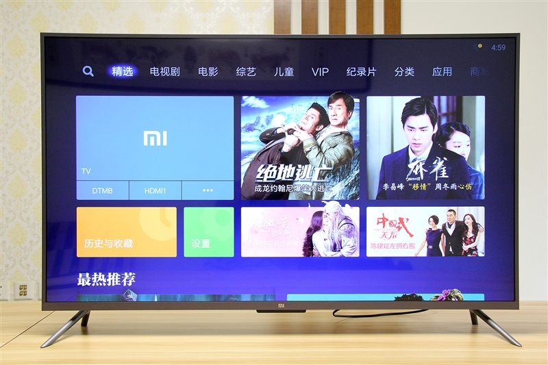 小米电视55寸4c深度评测,4k超高清hdr
