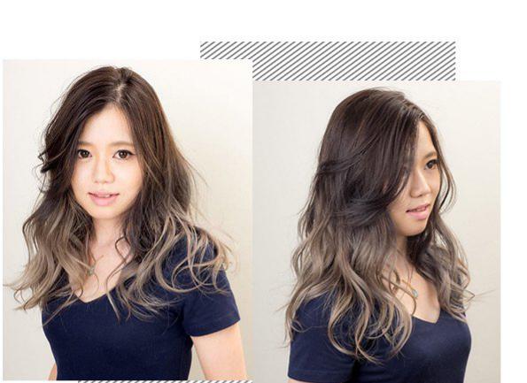 不烫中长发发型好看图片,流行的中长发烫发发型图片