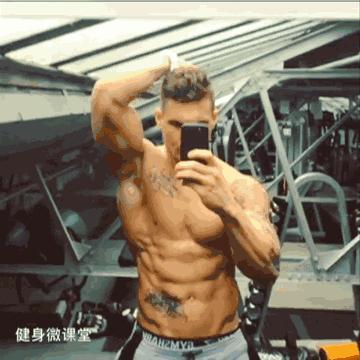 肌肉最猛而且非常帅的肌肉男,180斤胖子和180斤肌肉男对比图