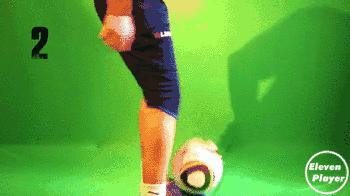 花式足球起球教学慢动作,马塞洛起球法足球教学