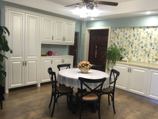 128平装修风格小清新,法式114平米三室两厅两卫装修风格