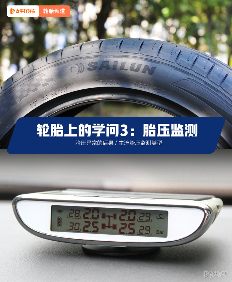 轮胎的知识大全讲解,怎么看汽车轮胎胎压监测图解