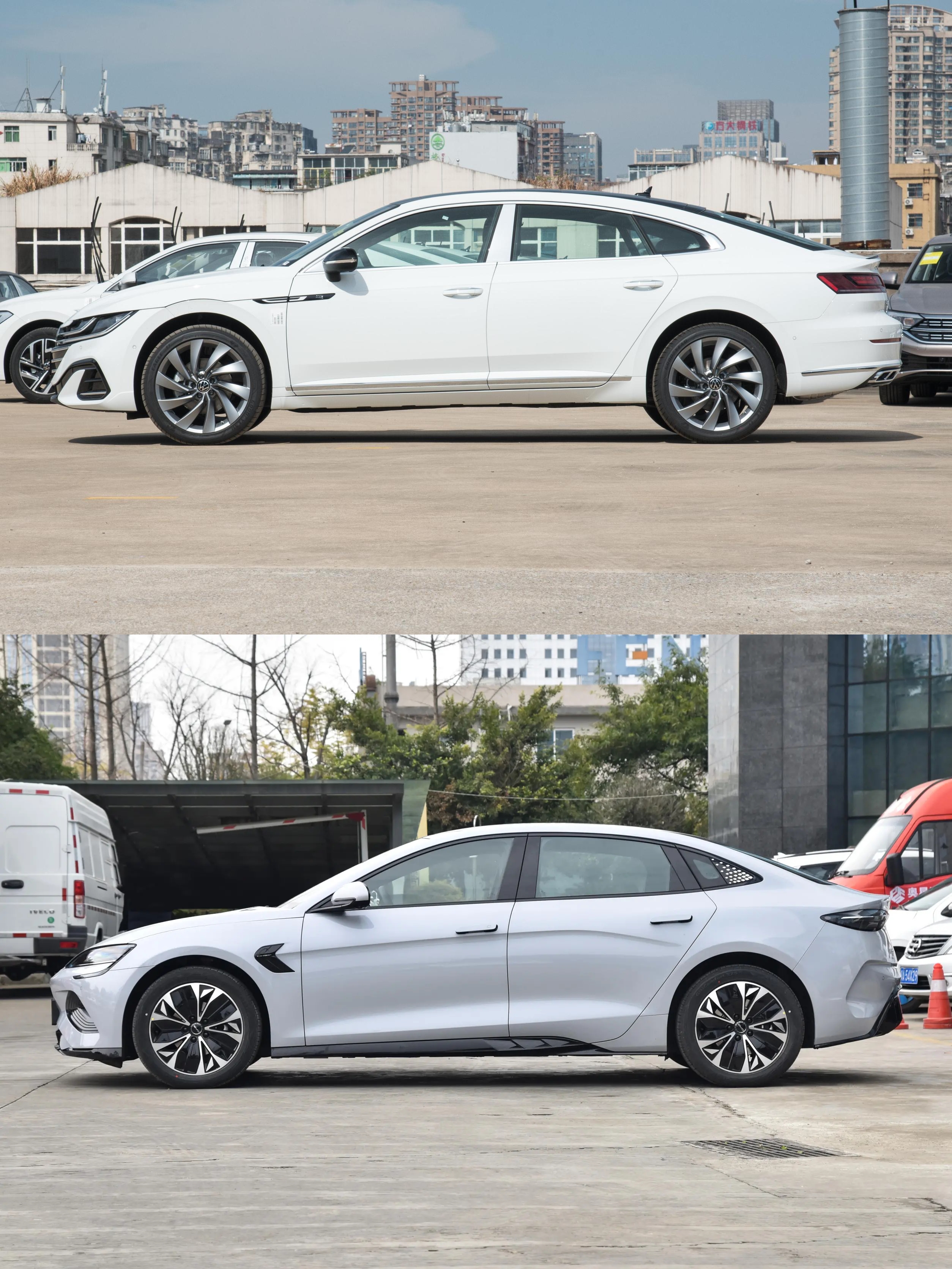 比亚迪汉对比大众cc视频,大众cc和比亚迪汉尊贵谁值得入手