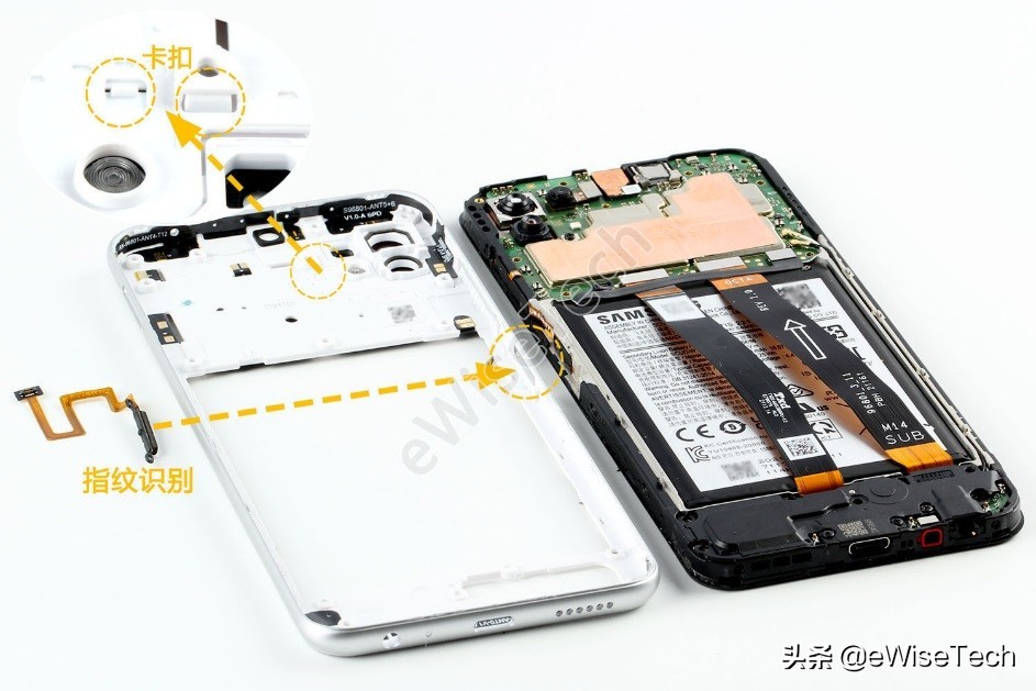 三星galaxys10e拆解,三星拆电池5g手机