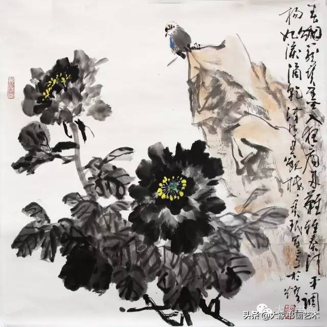 贾宝珉写意花鸟画谱山石篇,贾宝珉花鸟画稿精选图文