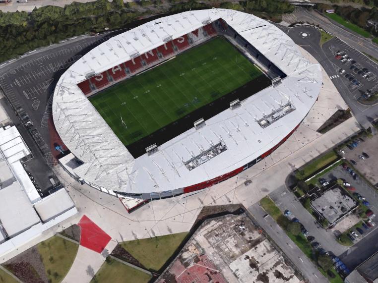 是时候介绍看一下英格兰的橄榄球场了，至少能达到英乙水准