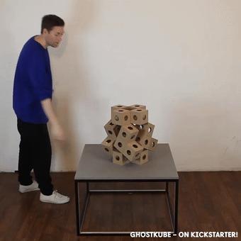 用折纸做多变魔方,用折纸叠的变形魔方