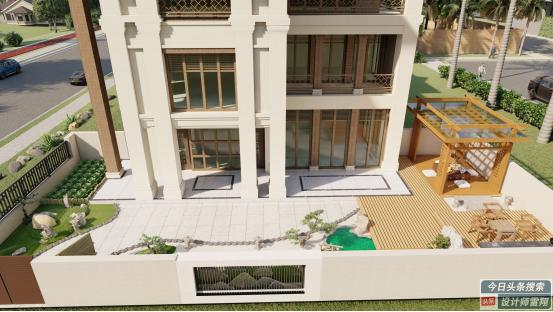 庭院小桥流水中式庭院,中式庭院终于搞定了