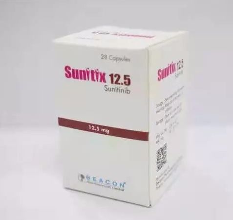 胃肠间质瘤、肾癌、胰腺神经内分泌瘤---舒尼替尼（Sunitinib）