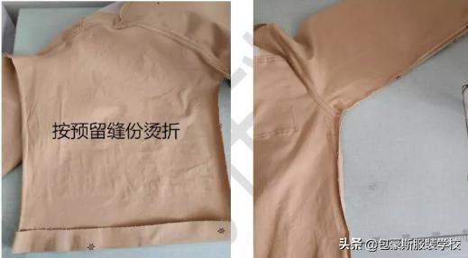 儿童插肩英伦式风衣裁剪图,落肩袖风衣外套的裁剪方法