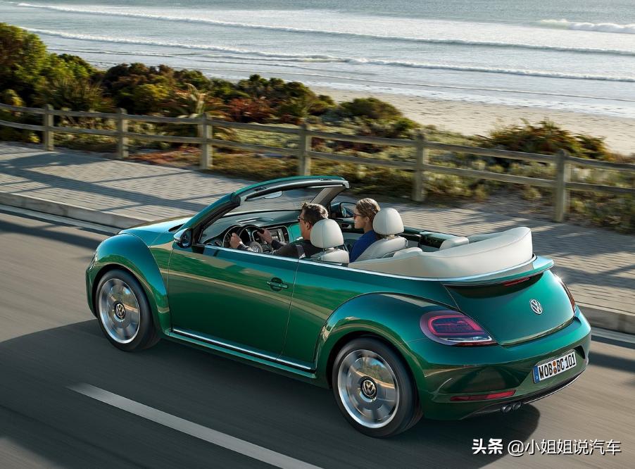 全新大众甲壳虫敞篷,外观内饰依旧可爱,开起来自由感满满