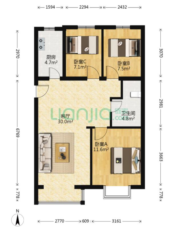 650万北京房子,小户型海淀房子推荐