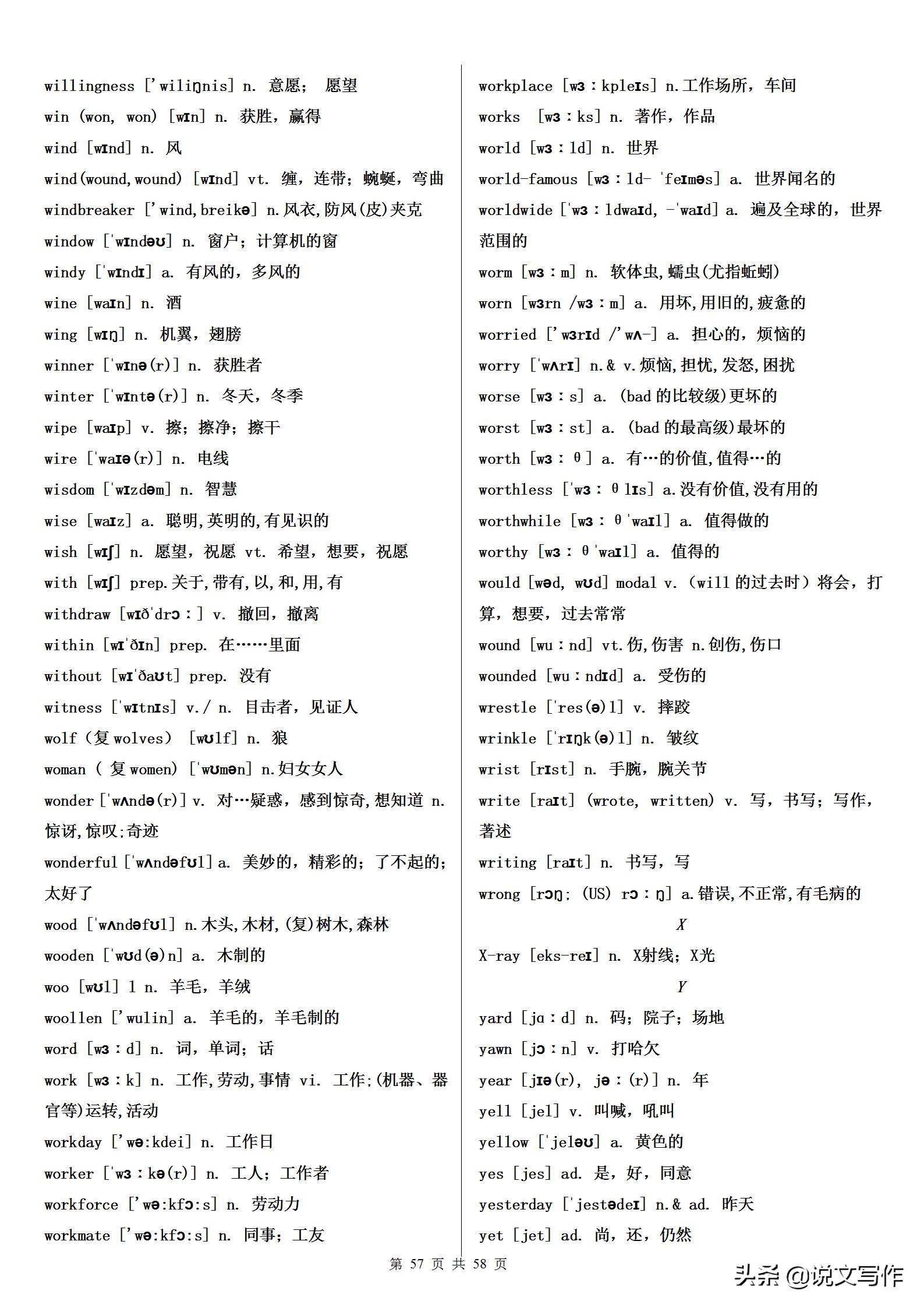 高考英语满分词汇量,高考英语必备1000单词