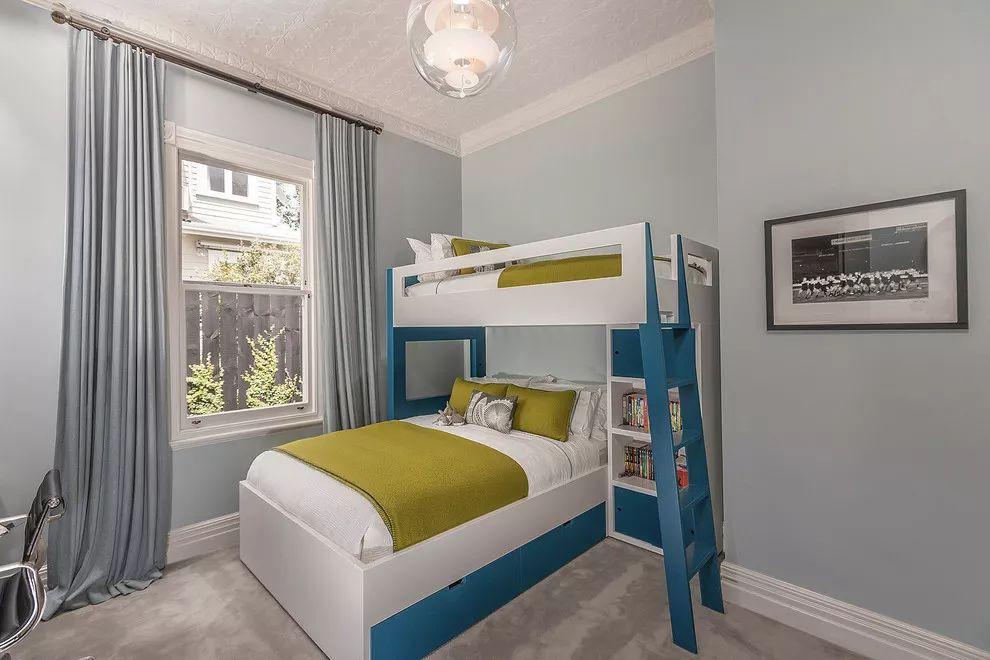 高低床儿童房安装,怎么布置房间更温馨高低床