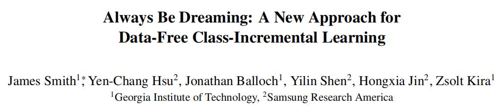 让模型实现“终生学习”佐治亚理工学院提出Data-Free的增量学习