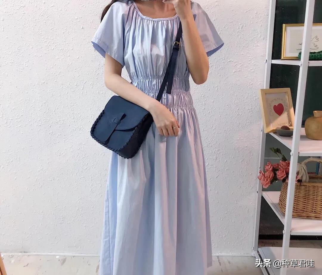 蓝色系的夏季穿搭,夏季高品质甜酷风穿搭