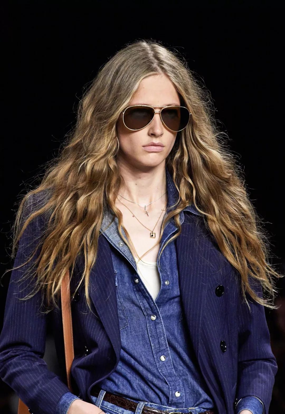 复古金重工项链,复古金项链配纯金吊坠