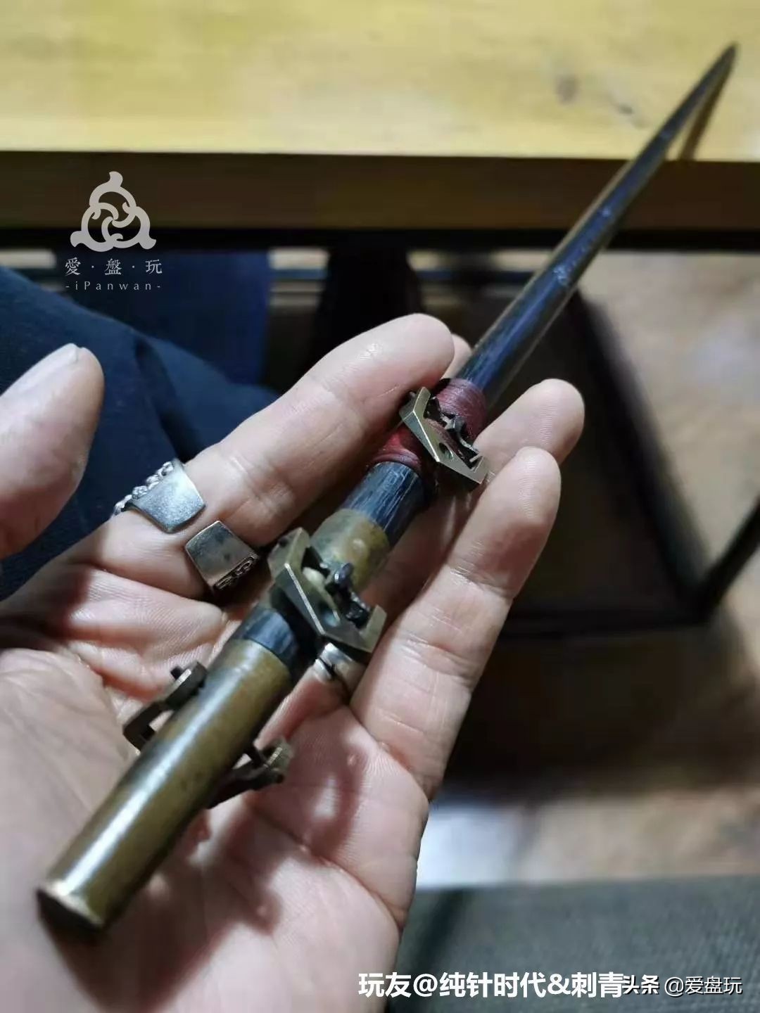 10块钱的手把件,极品老秤杆