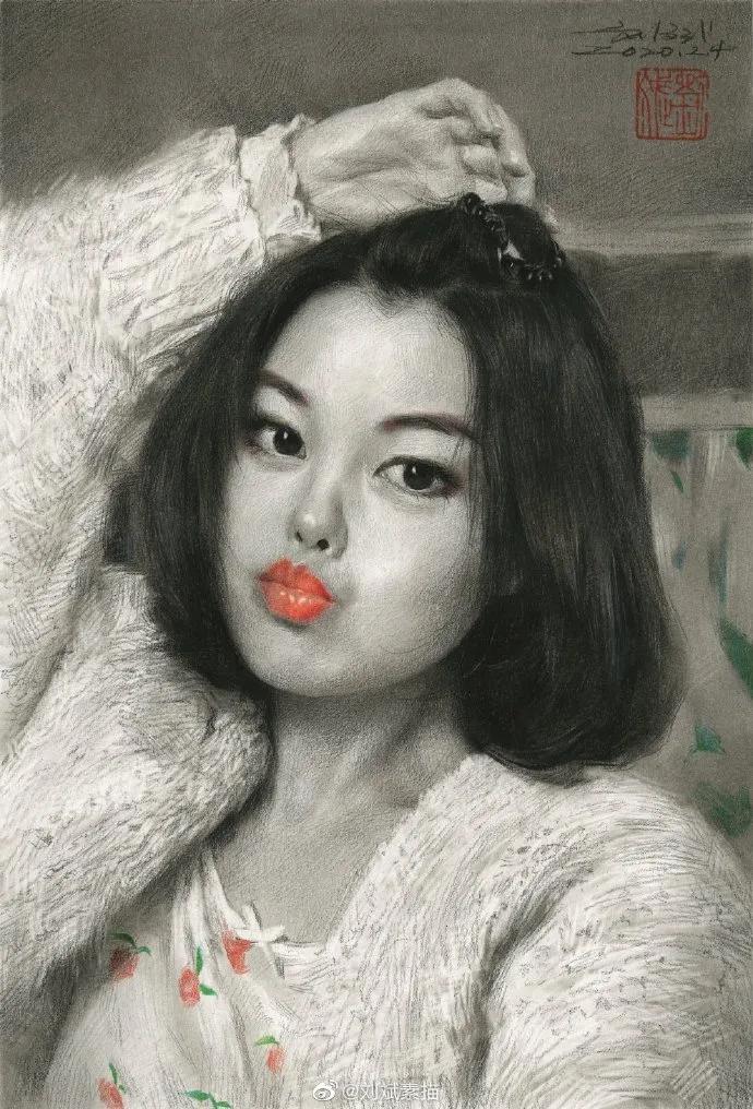 刘斌素描技法用的绘画材料,刘斌素描用的什么笔