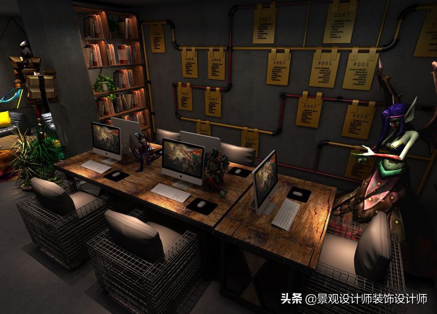 网咖设计效果图,网咖设计图哪找