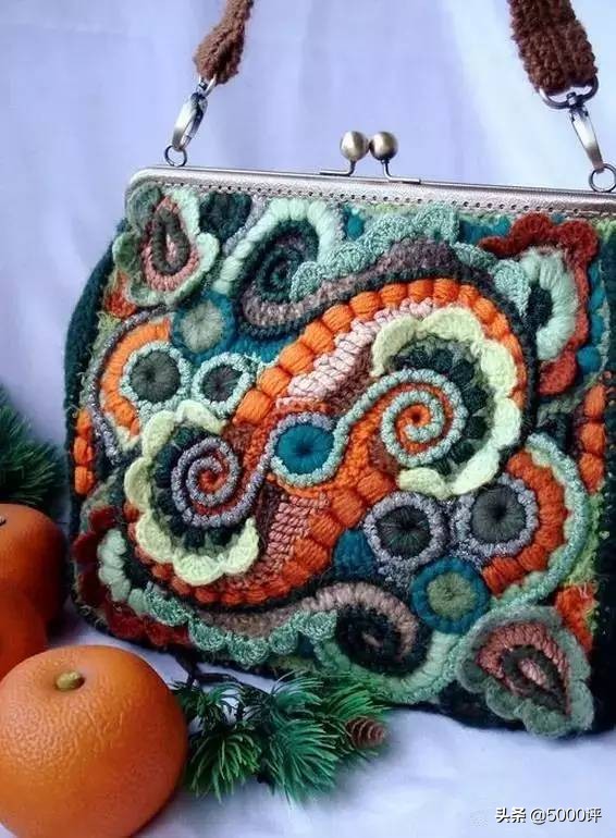 爱尔兰钩花包包,爱尔兰钩花包包图解