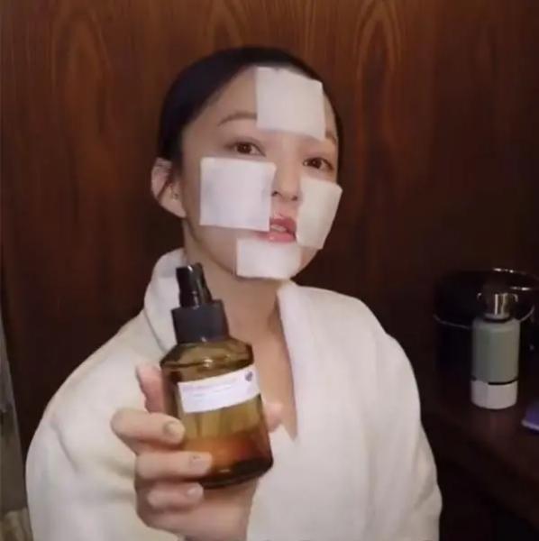 张韶涵晒护肤全过程,张韶涵冻龄秘诀真的有用吗