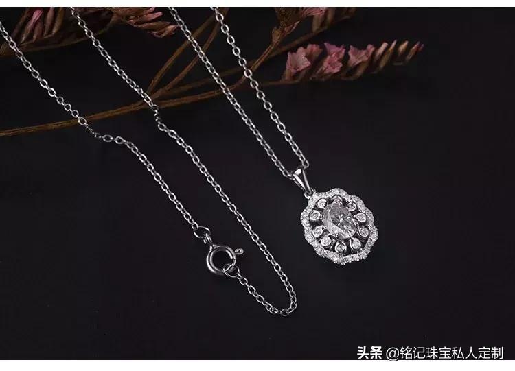 莫桑石吊坠视频,莫桑石吊坠香槟色