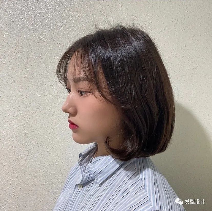八大网红刘海短发,无刘海短发发型女