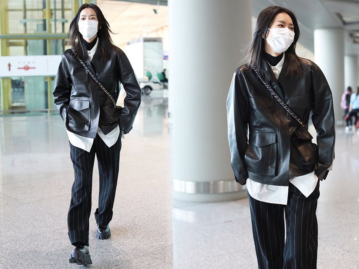 秋天穿西装这样扎气场十足,秋季穿皮衣才是时尚帅气