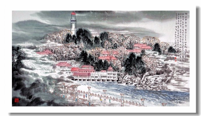 李向鸿山水画精品欣赏,李雁飞写意山水画