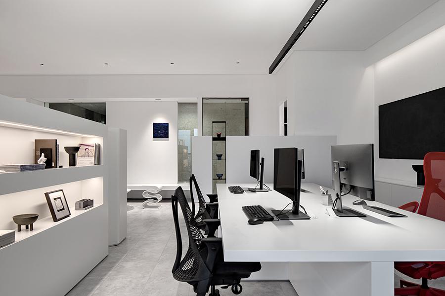 40平米办公室装修设计高端感,办公室装修空间美学