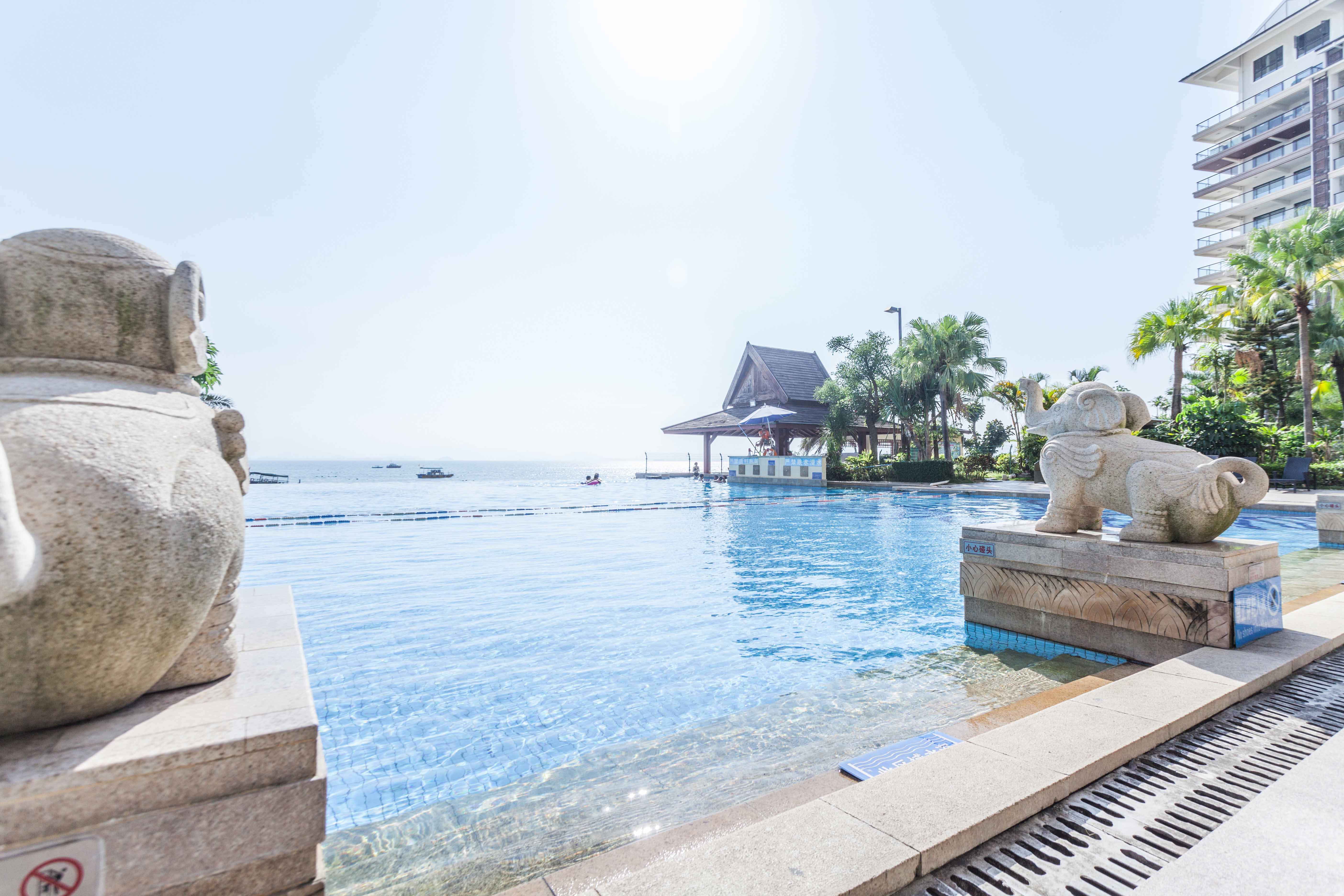 惠州沙滩度假,无边海景泳池