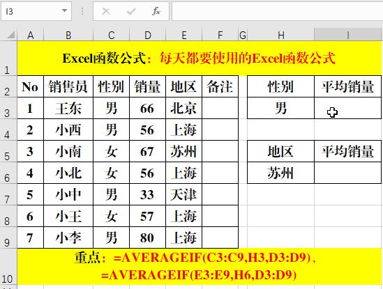 excel新手必学的十大函数公式,excel常用20个函数公式大全讲解