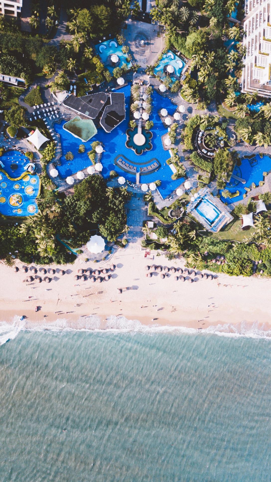 住在三亚亚龙湾，美高美酒店的广阔，让海景尽收眼底