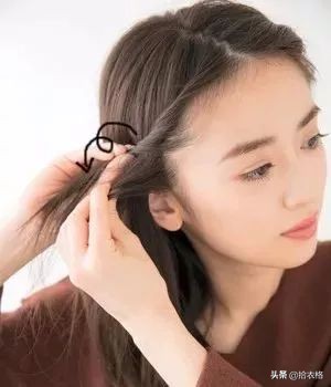 中长发发型刘海扎法,侧编短刘海的扎法100种