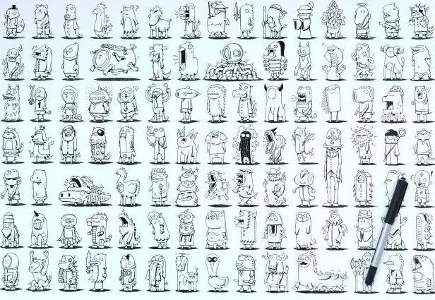 90后插画师画鬼,90后插画师山海经神兽