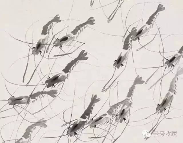 齐白石画虾换真虾,齐白石画虾的6只虾